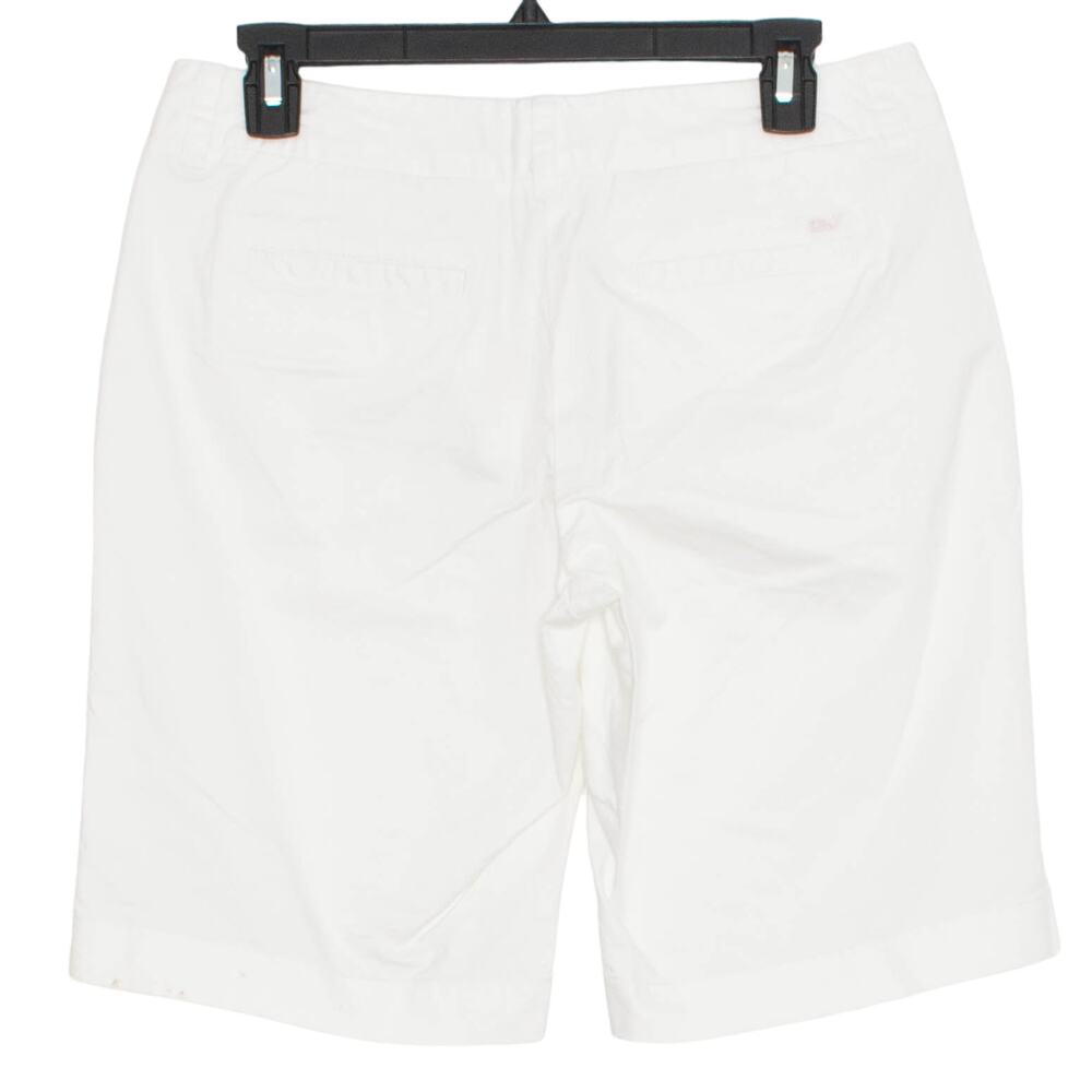 NWT Vineyard Vines Womens Shorts Dayboat Bermuda White 4 Flawed EX - Picture 7 of 7
